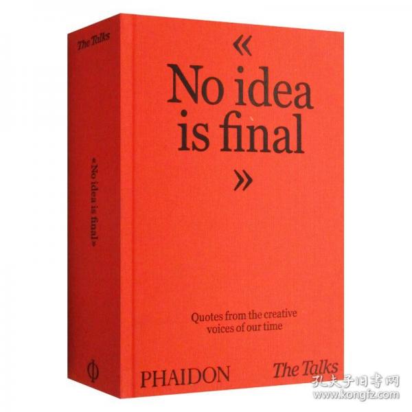 英文原版 The Talks - No Idea Is Final 