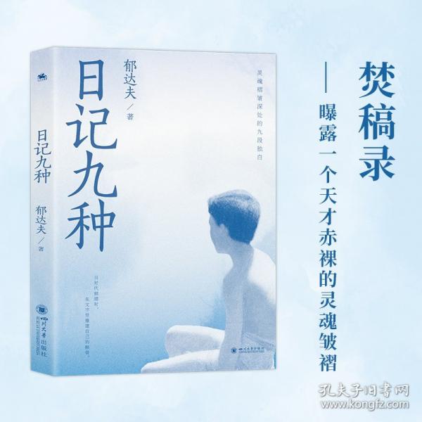 日记九种:郁达夫情感精华探索心灵的深度与意象中文经典文学正版