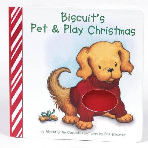 Biscuit's Pet & Play Christmas 贝贝熊和宠物圣诞节游戏，纸板书