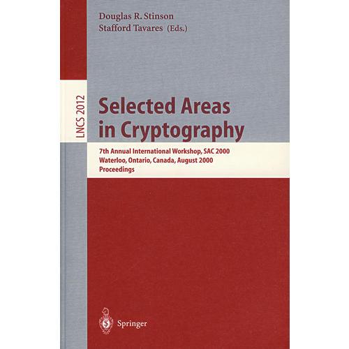 密码术的选择区Selected areas in cryptography