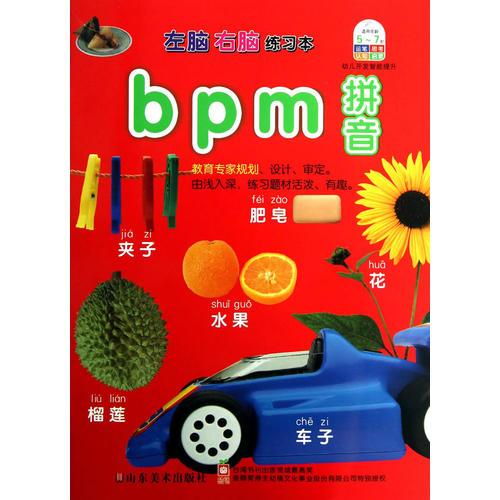 蒙特梭利：左脑右脑练习本 bpm拼音