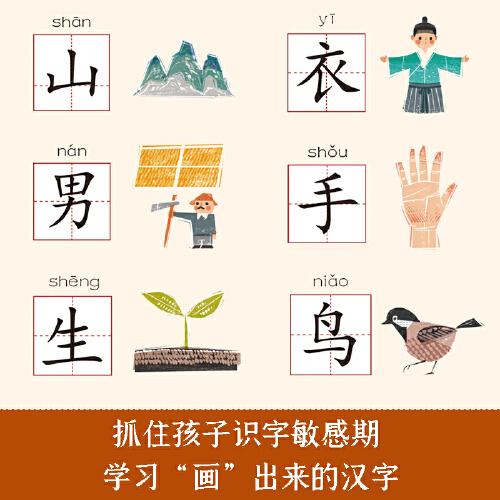 哇有趣的象形文字全套8册幼儿园看图识字书从甲骨文入手讲解汉字婴幼儿汉字启蒙书幼小衔接儿童认字书3-6岁儿童汉字启蒙认知绘本
