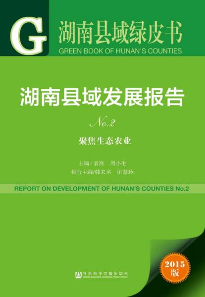 湖南縣域綠皮書：湖南縣域發(fā)展報告No.2