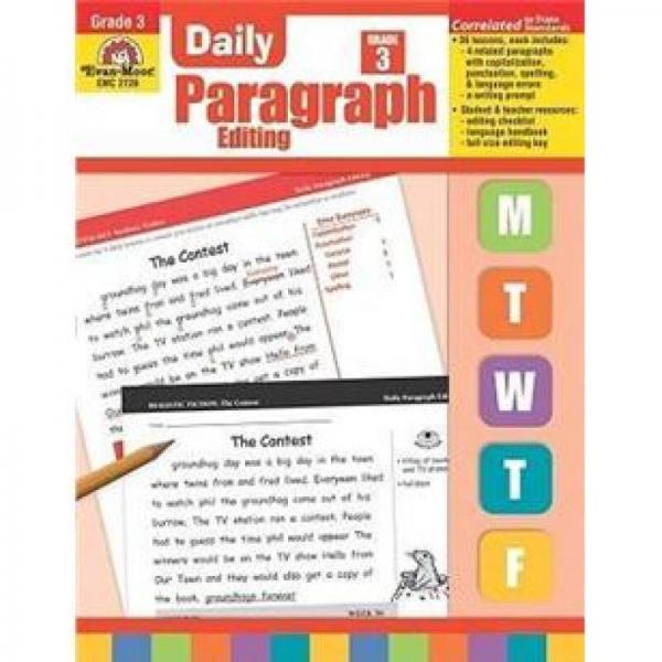 Daily Paragraph Editing, Grade 3