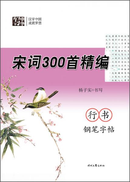 杨子实宋词300首精编 行书钢笔字帖