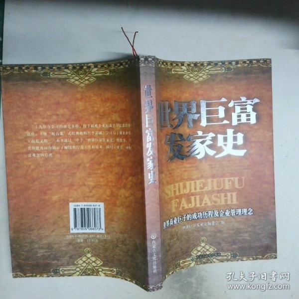 世界巨富發(fā)家史:世界商業(yè)巨子的成功歷程及企業(yè)管理理念