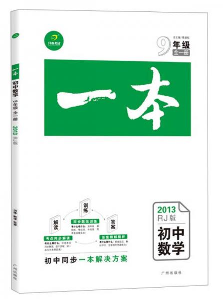 开心考试·一本：初中数学·9年级（全1册）（2013RJ版）