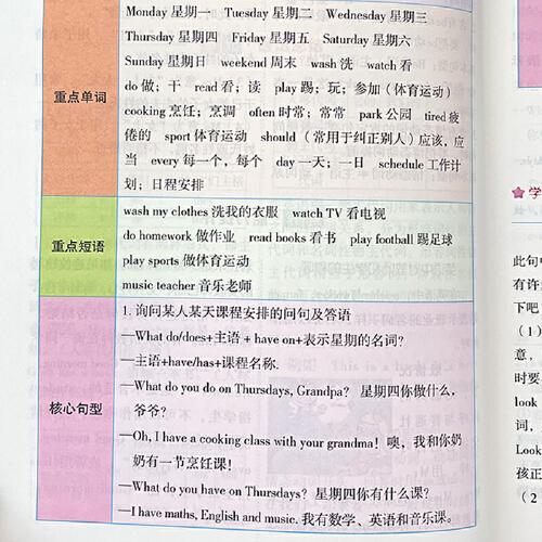 同步精解 英语五年级上册