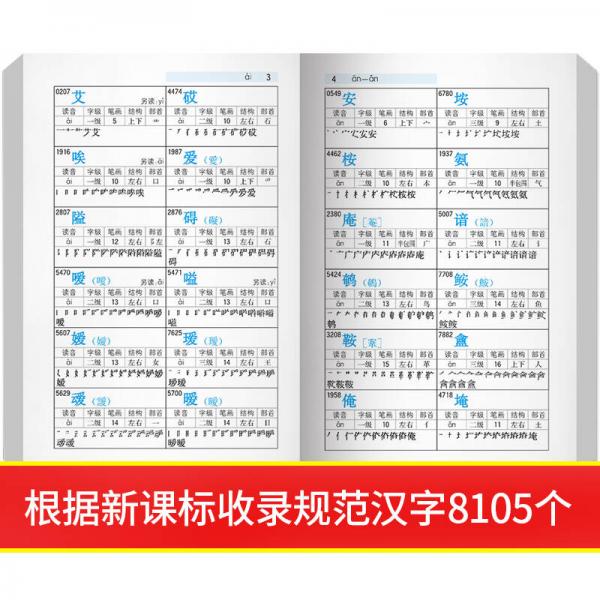 学生全功能笔顺笔画部首结构规范大全