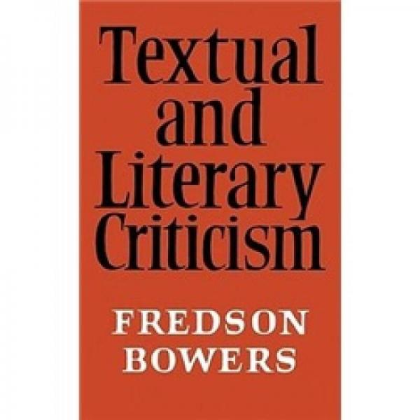 textualandliterarycriticism