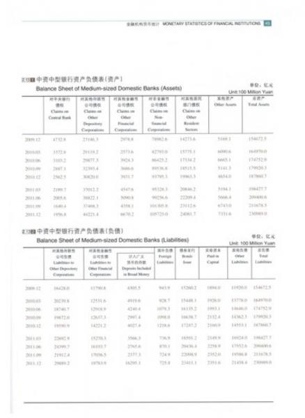 中国人民银行统计季报（2012-1）（总第65期）