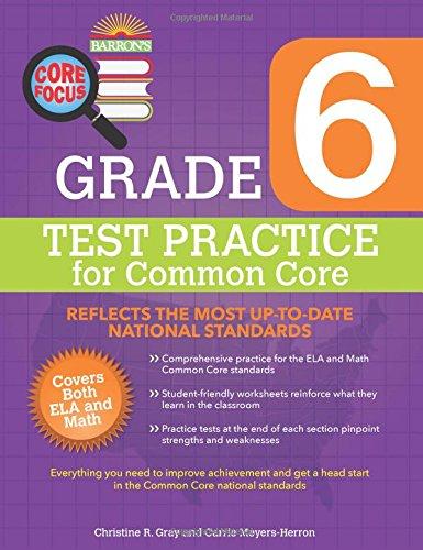 Core Focus Grade 6 Test Practice for Common Core