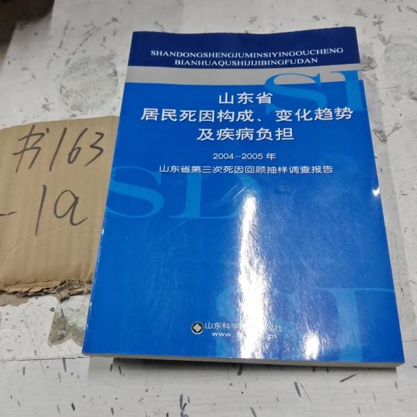 山東省居民死因構成、變化趨勢及疾病負擔:2004~2005年山東省第三次死因回顧抽樣調(diào)查報告