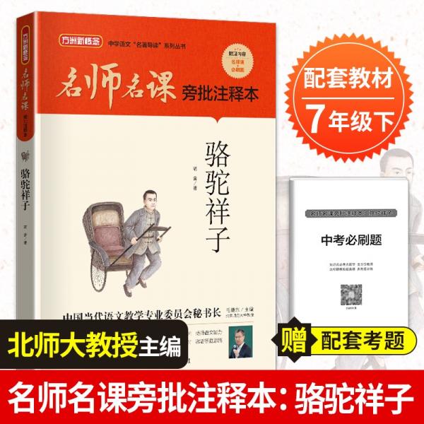 骆驼祥子/名师名课旁批注释本赠配套考题及微课无障碍阅读，思维导图及批注读透名著