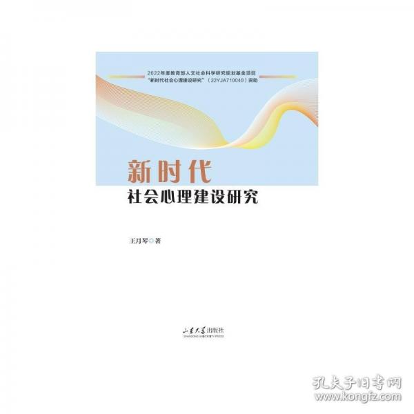 新时代社会心理建设研究
