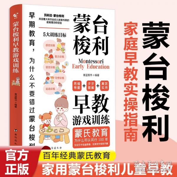 蒙台梭利早教游戏训儿童益智书游戏训练0-3-6岁培养开发儿童专注力智力逻辑思维语言能力幼小衔接婴幼儿宝宝教育孩子的科学方法