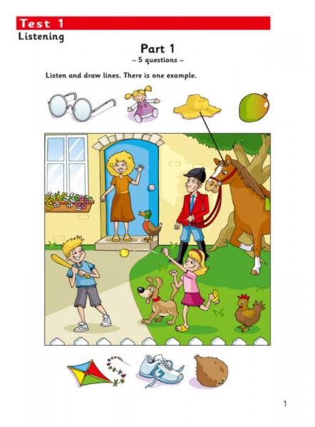 剑桥少儿英语考试全真试题第一级I