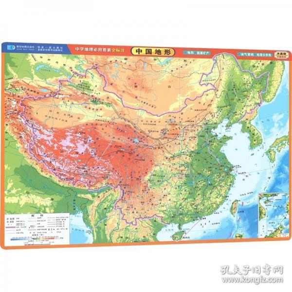中國(guó)地圖 比例尺1:17800000