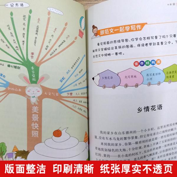 思维导图作文：小学生满分作文/集思维导图形象记忆图趣味漫画为一体的新概念作文辅导书