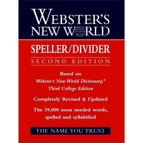 Webster'sNewWorldTMSpeller/Divider,2ndEdition