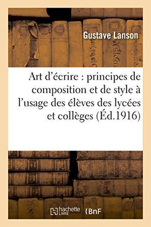 Conseils sur l'art d'écrire