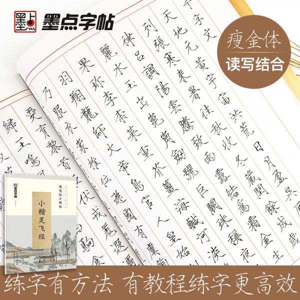 墨点字帖灵飞经钢笔字帖硬笔楷书字帖小楷灵飞经成人初学者钢笔字帖