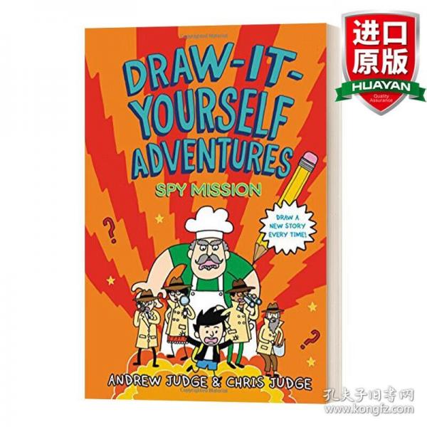 英文原版 Draw-It-Yourself Adventures: Spy Mission  