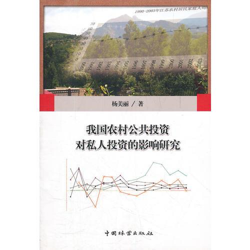 我國農(nóng)村公共投資對私人投資的影響研究
