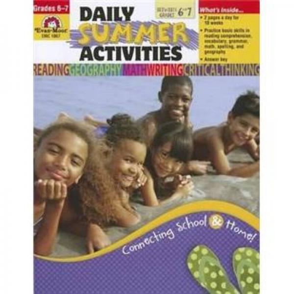 Daily Summer Activities: Between Grade 6 and 7