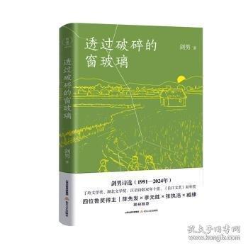 透過破碎的窗玻璃