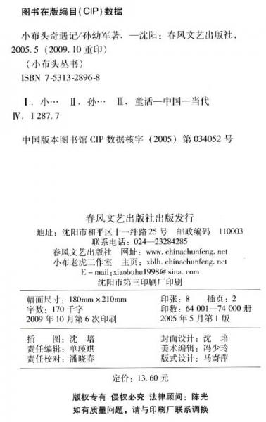 小布头奇遇记：小布头丛书