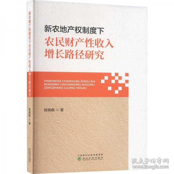 新农地产权制度下农民财产性收入增长路径研究