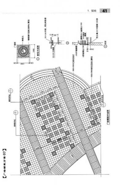 景观施工细节CAD图集系列：园路铺装与屋顶花园