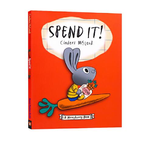 英文原版 小兔子理財(cái)書2 A Moneybunny Book：Spend It 小兔子學(xué)花錢 低幼親子理財(cái)財(cái)商啟蒙繪本 4-7歲