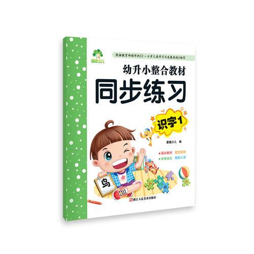 幼升小整合教材 同步练习识字 入学准备识字整合一日一练小学生一年级作业练习