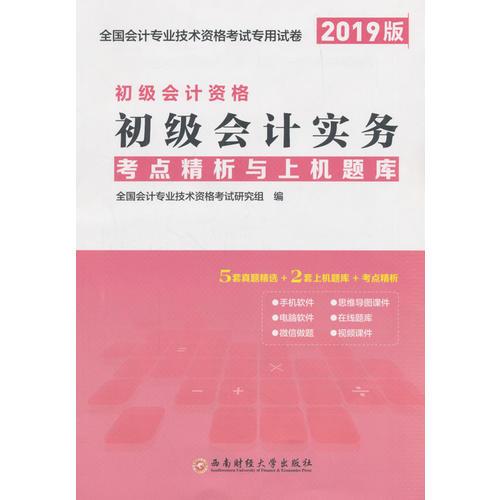 初级会计职称考试教材2019教材专用试卷2019年新版初级会计考点精析与上机题库：初级会计实务