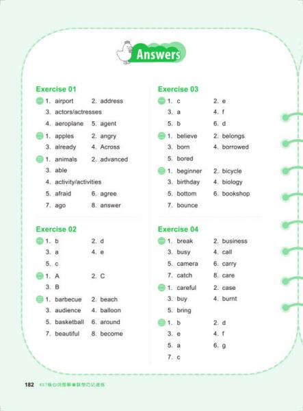 新东方 KET核心词图解+联想巧记速练