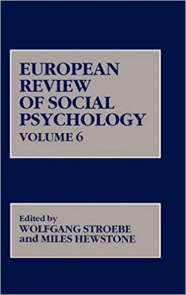 European Review of Social Psychology: v. 6