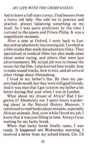 My Life with the Chimpanzees