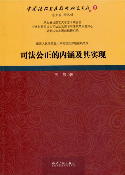 中国法治发展战略研究文库：司法公正的内涵及其实现