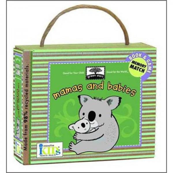 Green Start: Mamas and Babies (Book and Game) - Made With 98% Rec ycled Materials