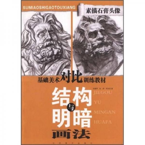 基礎(chǔ)美術(shù)對(duì)比訓(xùn)練教材：素描石膏頭像結(jié)構(gòu)與明暗畫法