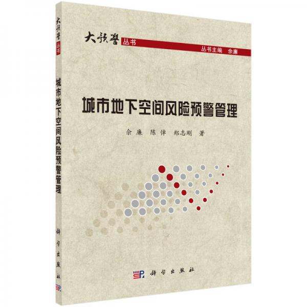 大預(yù)警叢書：城市地下空間風(fēng)險(xiǎn)預(yù)警管理