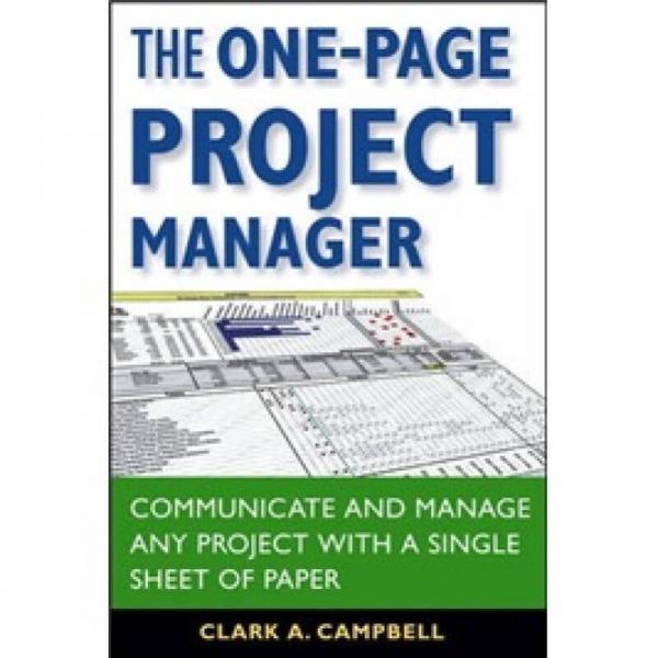 The One-Page Project Manager