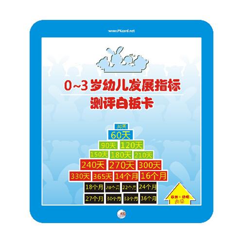 0~3岁幼儿发展指标测评白板卡