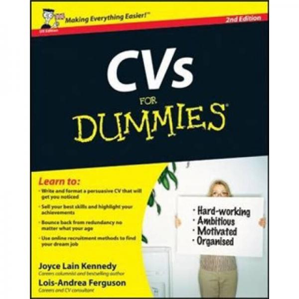 Cvs For Dummies[個(gè)人簡(jiǎn)歷傻瓜書(shū)，第2版]