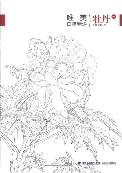 唯美白描精選. 牡丹. 一