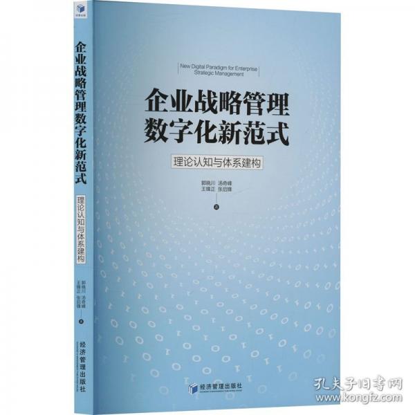 企業(yè)戰(zhàn)略管理數(shù)字化新范式 理論認(rèn)知與體系建構(gòu)