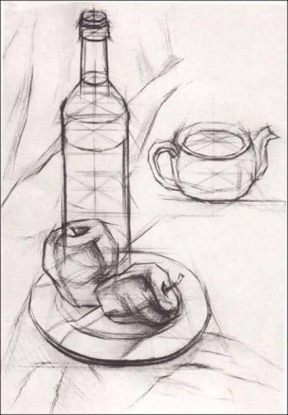 美术高考精品挂图：素描静物
