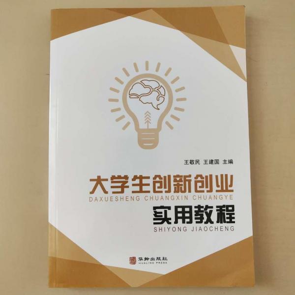 大學(xué)生創(chuàng)新創(chuàng)業(yè)實用教程 王敬民 王建國主編 華齡出版社 9787516913208